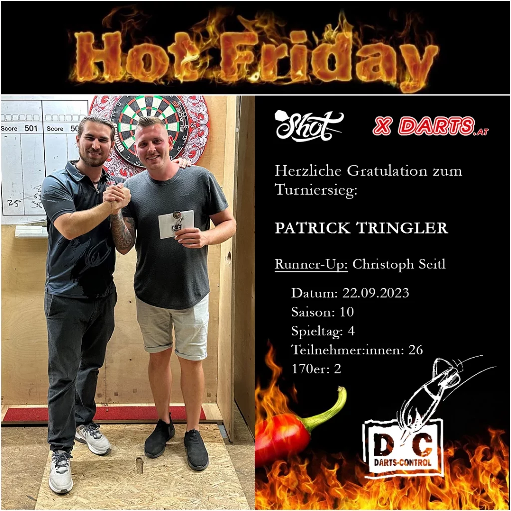 Sieger Hot Friday Spieltag 4 Patrick Tringler