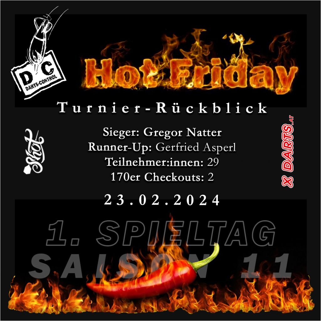 Hot Friday Spieltag 1 Turnier Rückblick