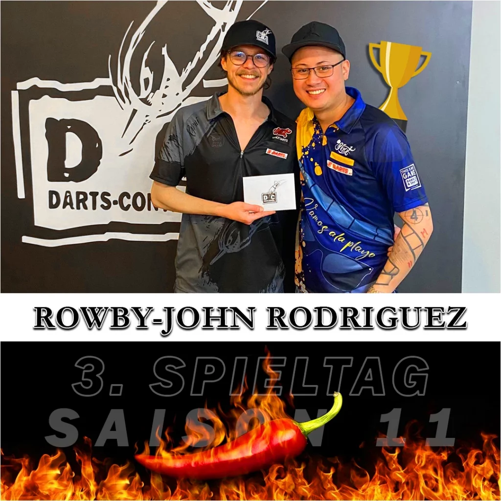 Sieger Spieltag 3 Hot Friday Rowby-John Rodriguez