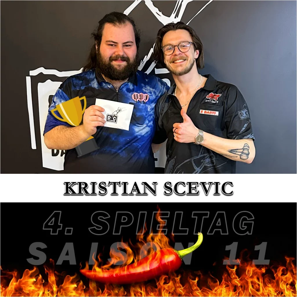 Turnier-Rückblick 4. Spieltag Hot Friday Saison 11 Sieger Kristian Scevic